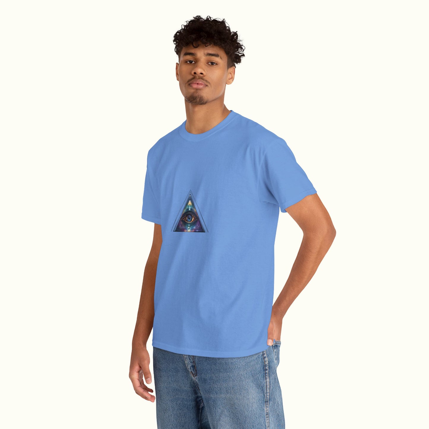 All-Seeing Eye Unisex Tee - Symbol of Omniscience and Trinity