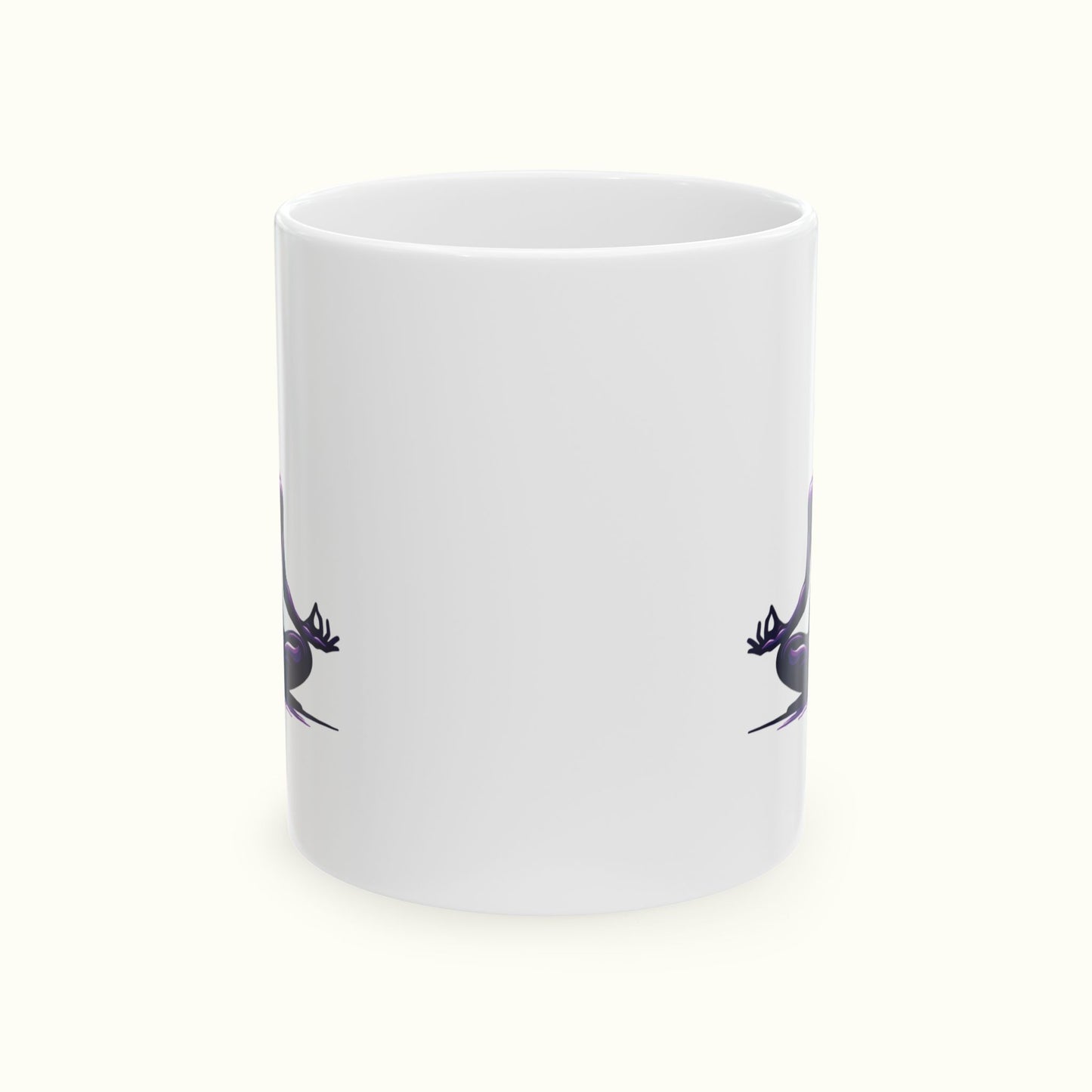 Beautiful Meditation Ceramic Mug - Transformative Meditation Motive, Spiritual Wellbeing Gift
