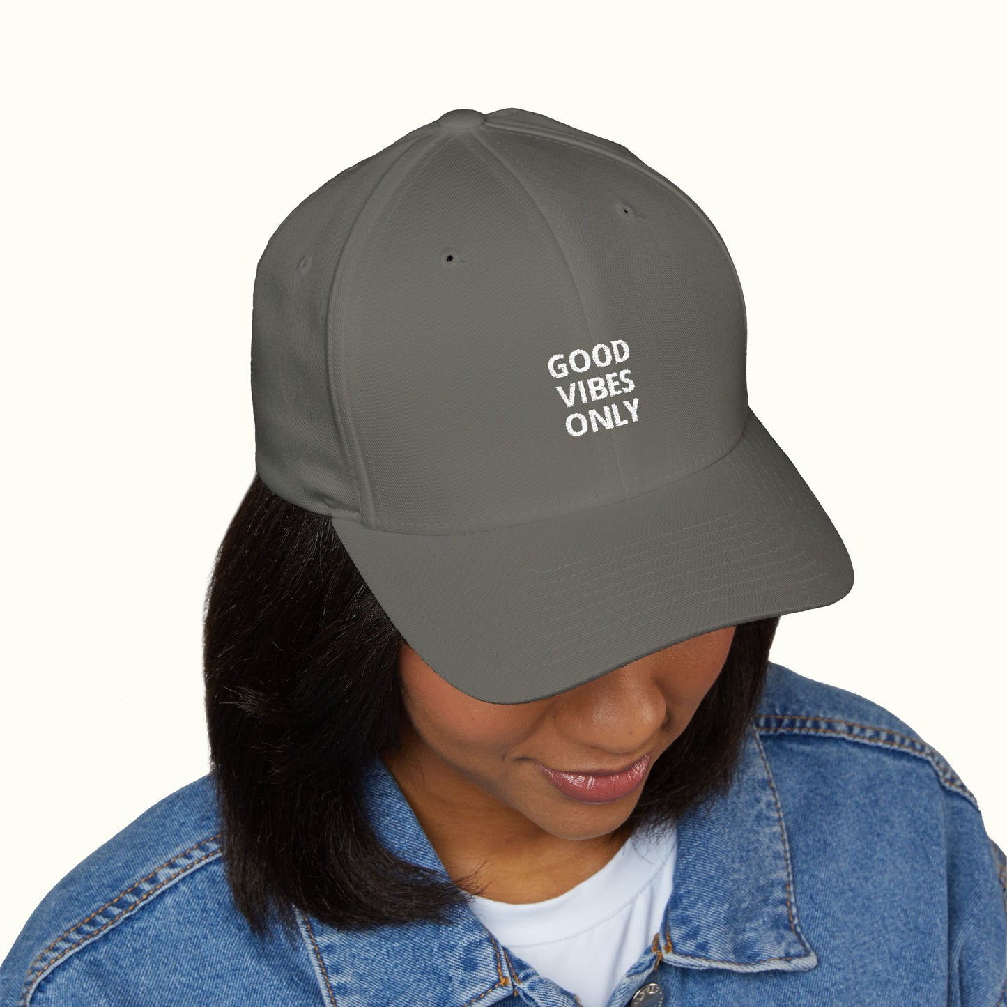 Embroidered Good Vibes Only Cap - Perfect for Positive Vibes Anytime