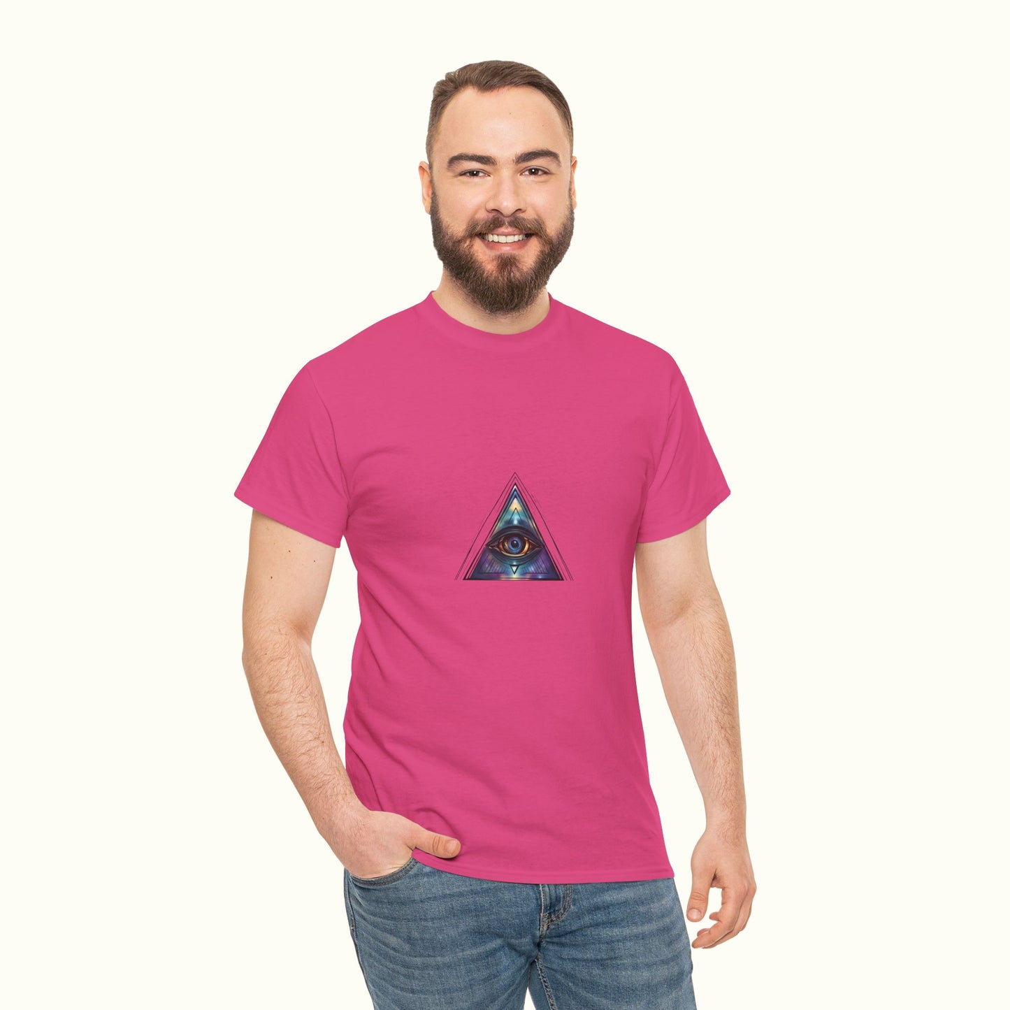 All-Seeing Eye Unisex Tee - Symbol of Omniscience and Trinity