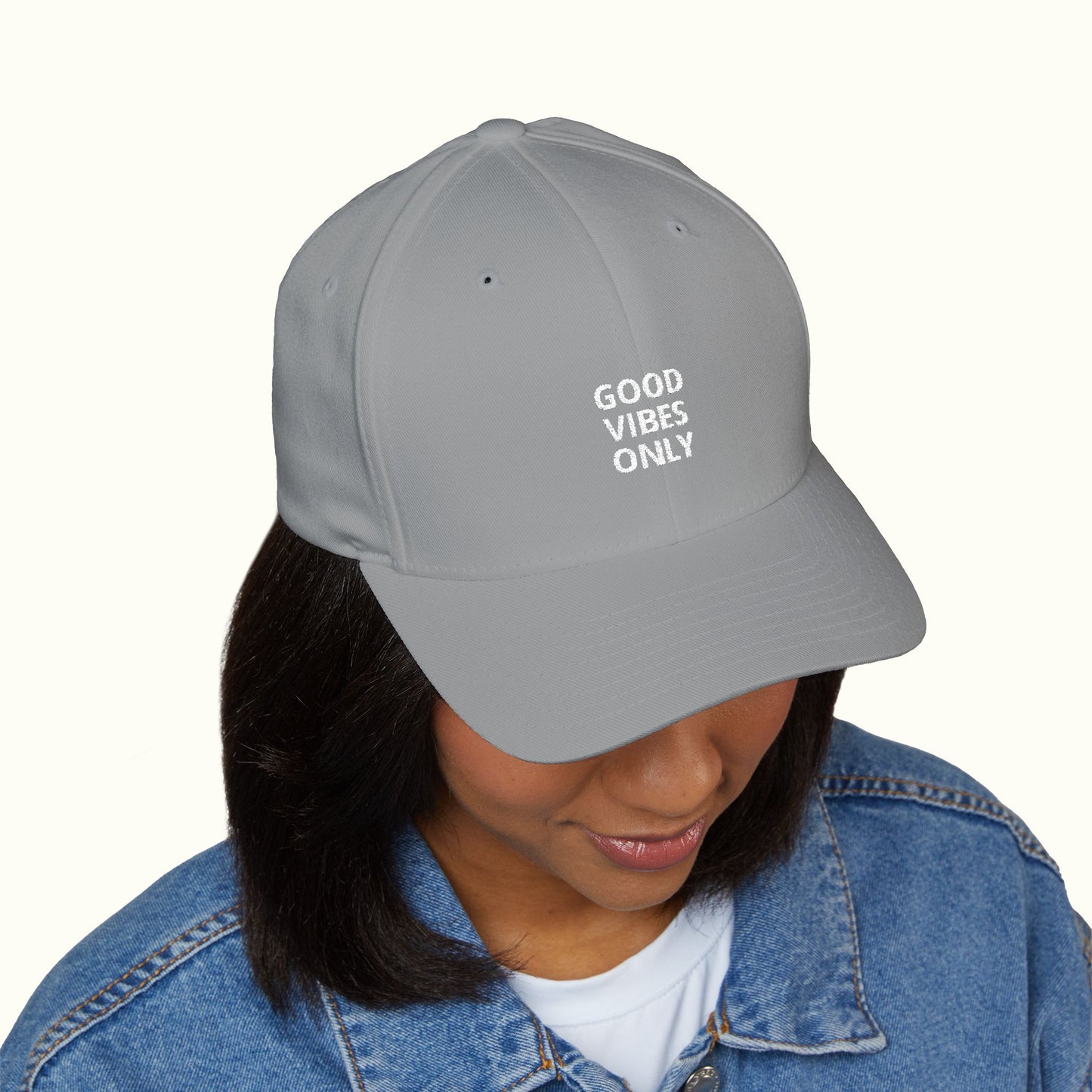 Embroidered Good Vibes Only Cap - Perfect for Positive Vibes Anytime