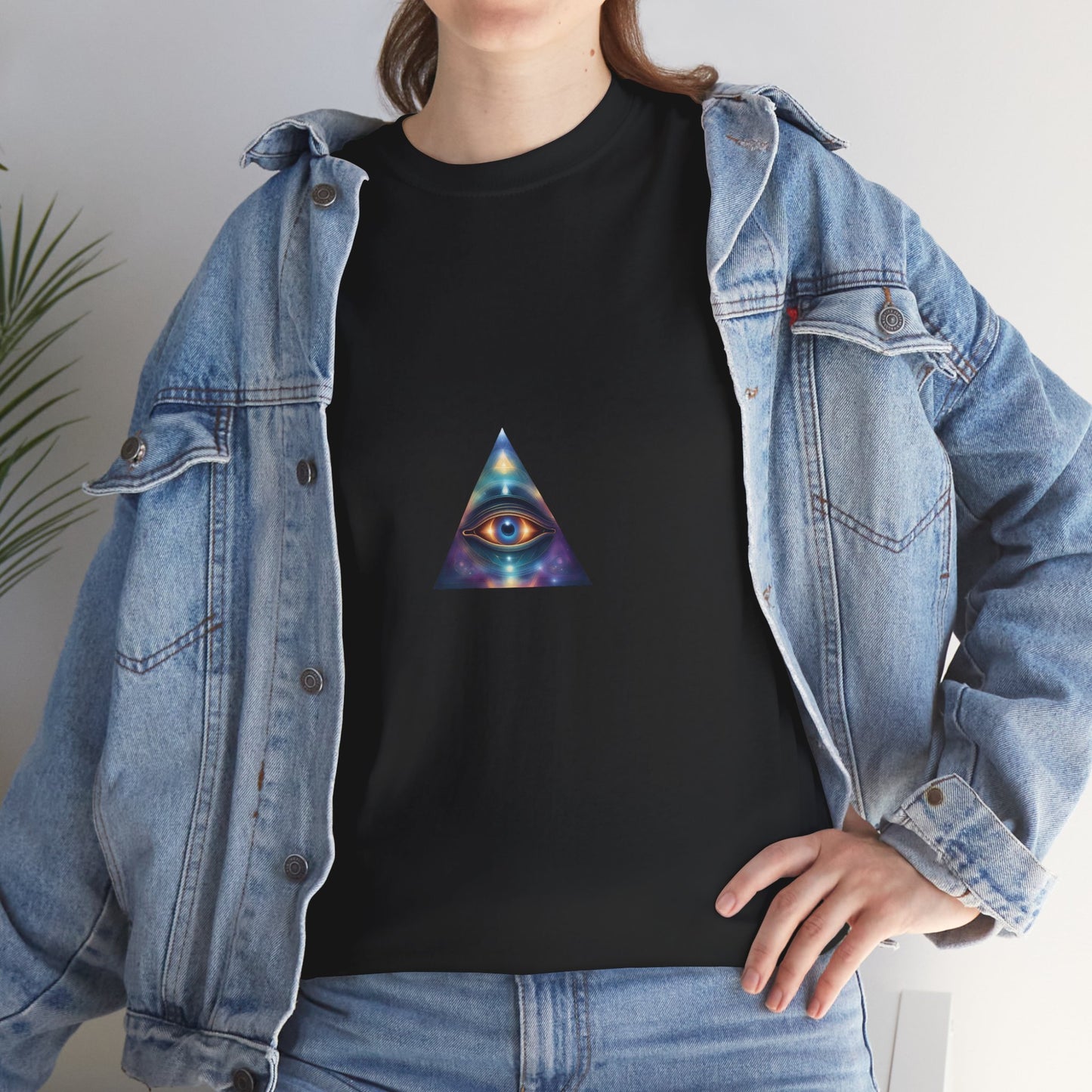 All-Seeing Eye Unisex Tee - Symbol of Omniscience and Trinity