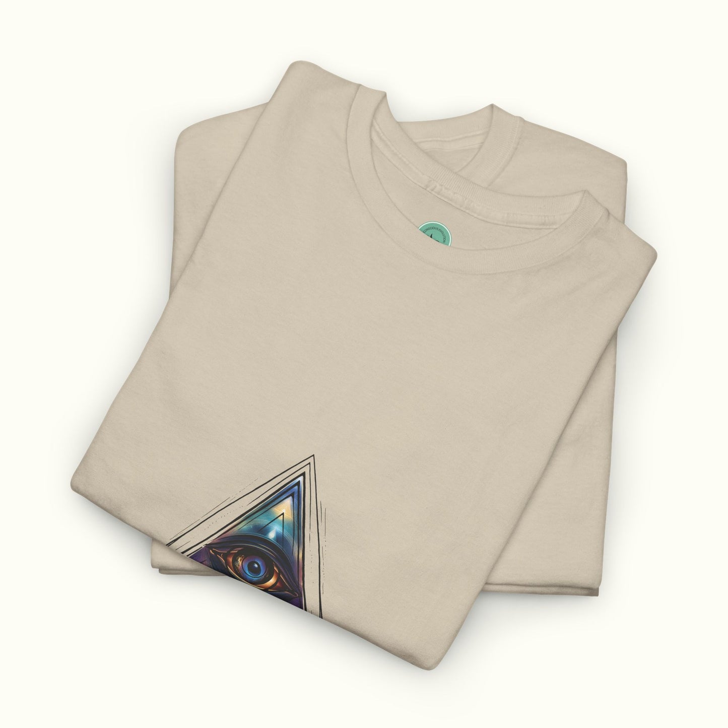 All-Seeing Eye Unisex Tee - Symbol of Omniscience and Trinity