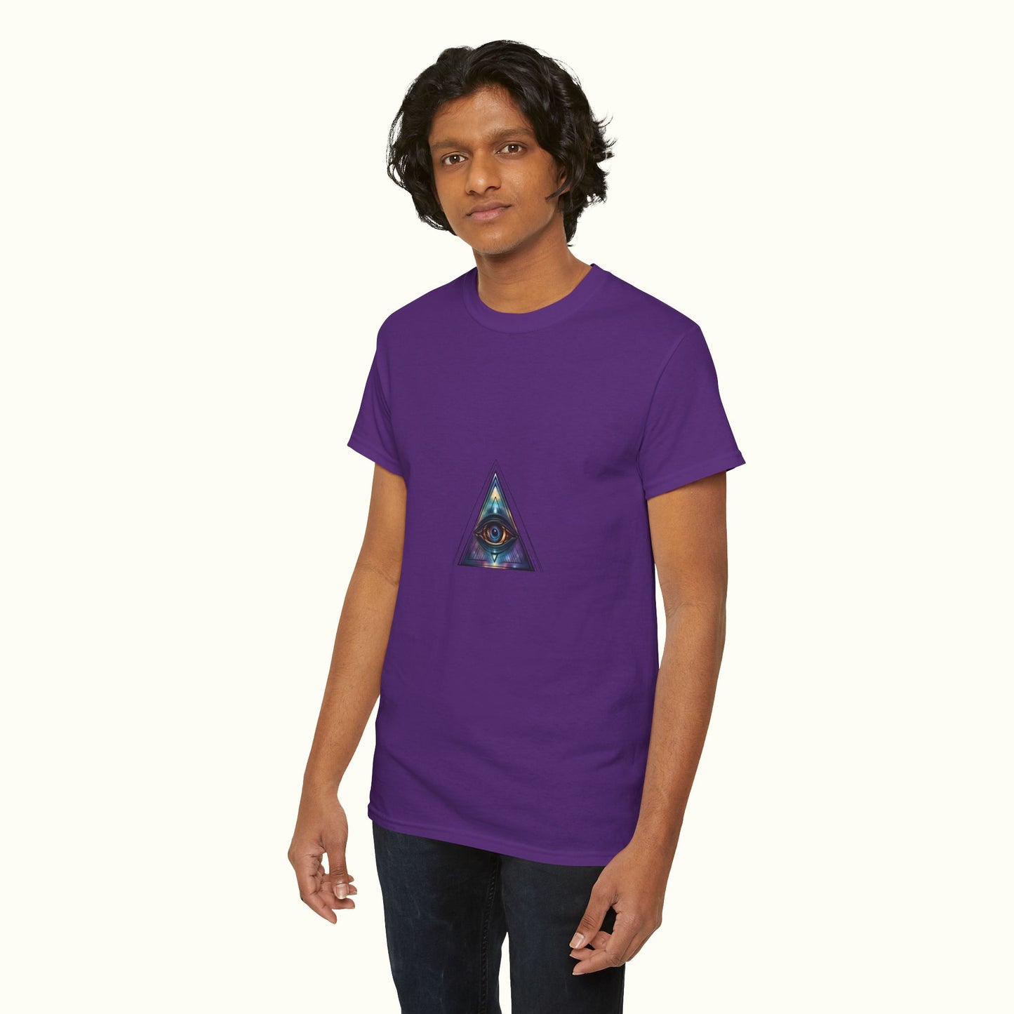 All-Seeing Eye Unisex Tee - Symbol of Omniscience and Trinity