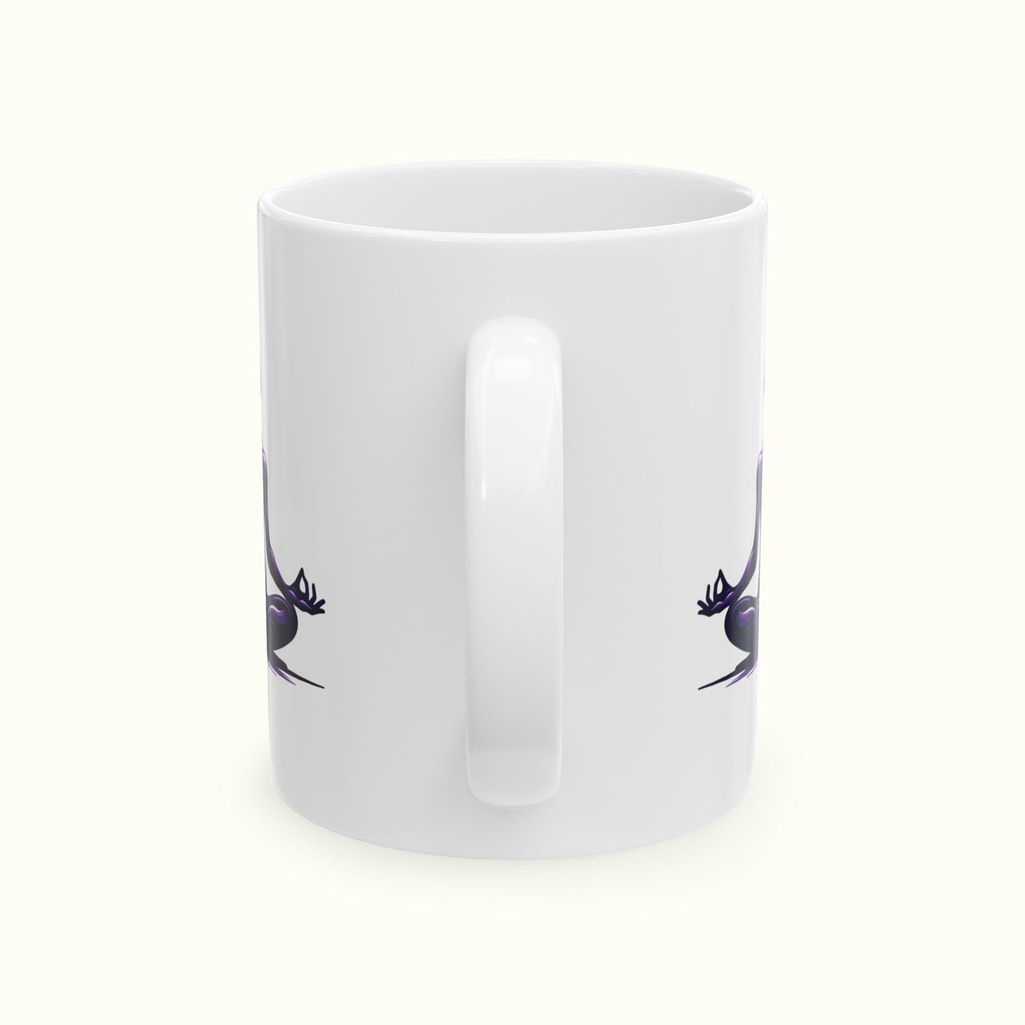 Beautiful Meditation Ceramic Mug - Transformative Meditation Motive, Spiritual Wellbeing Gift