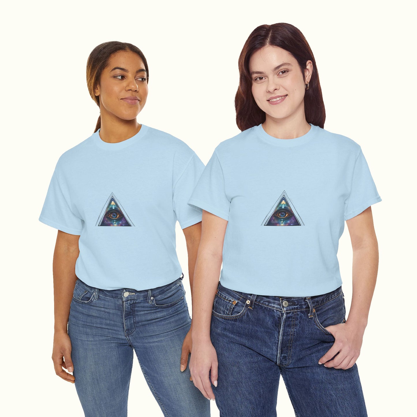 All-Seeing Eye Unisex Tee - Symbol of Omniscience and Trinity