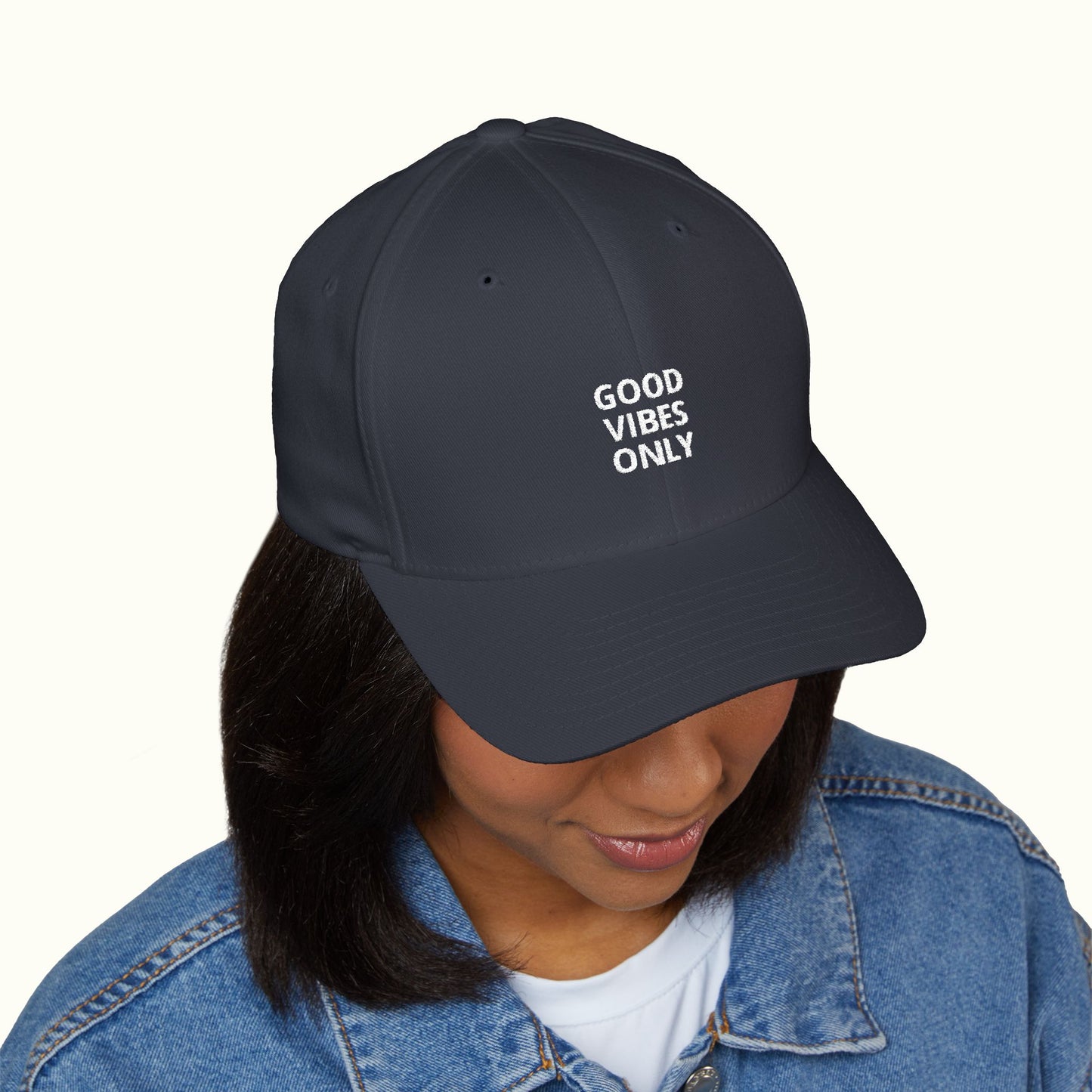 Embroidered Good Vibes Only Cap - Perfect for Positive Vibes Anytime