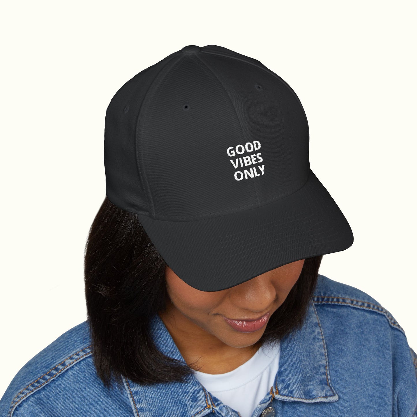 Embroidered Good Vibes Only Cap - Perfect for Positive Vibes Anytime
