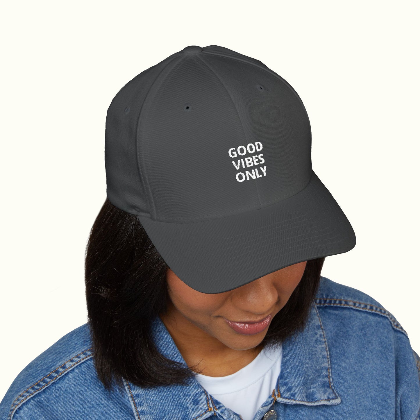 Embroidered Good Vibes Only Cap - Perfect for Positive Vibes Anytime
