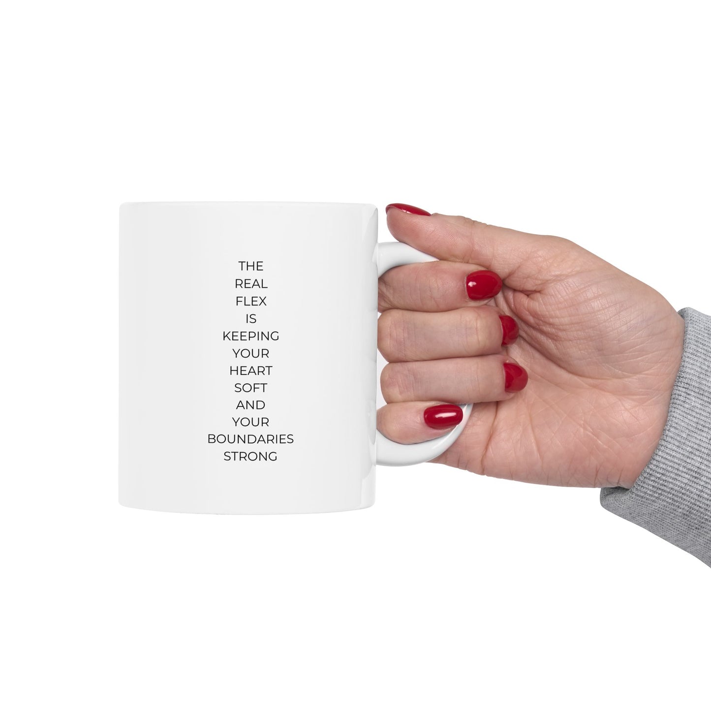 Mug - Encouraging Soft Heart But Strong Boundaries - Inspirational Quote