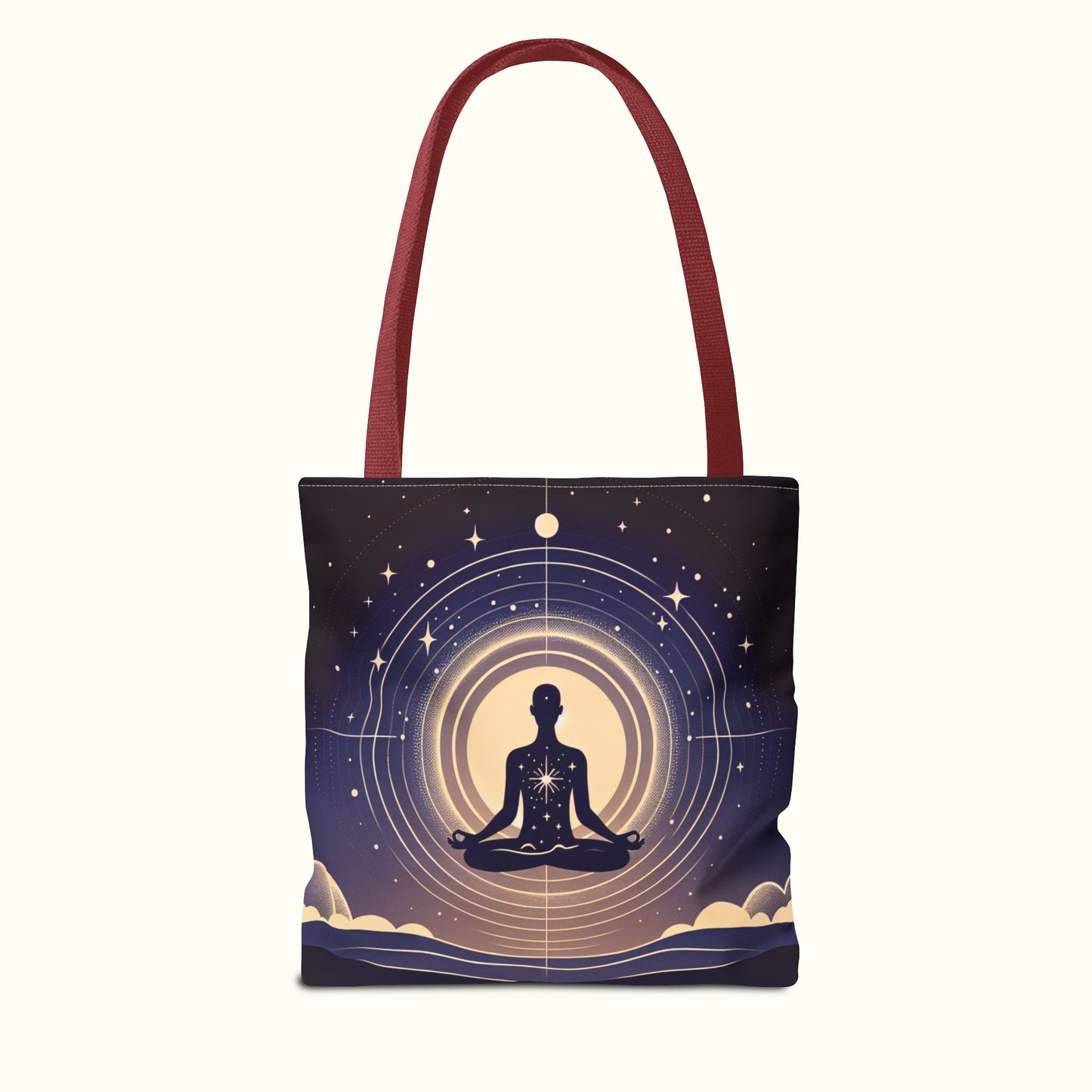 Meditating Tote Bag - Oneness with the Universe