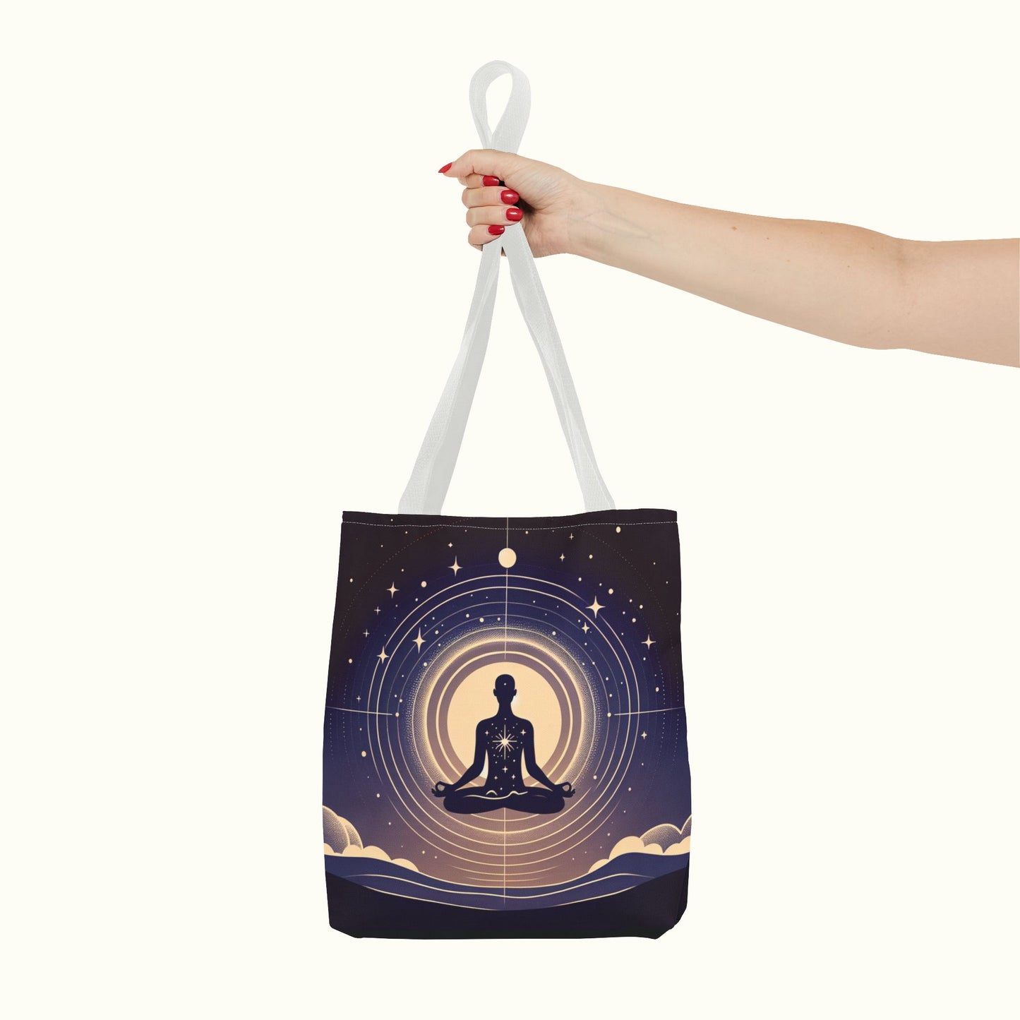 Meditating Tote Bag - Oneness with the Universe