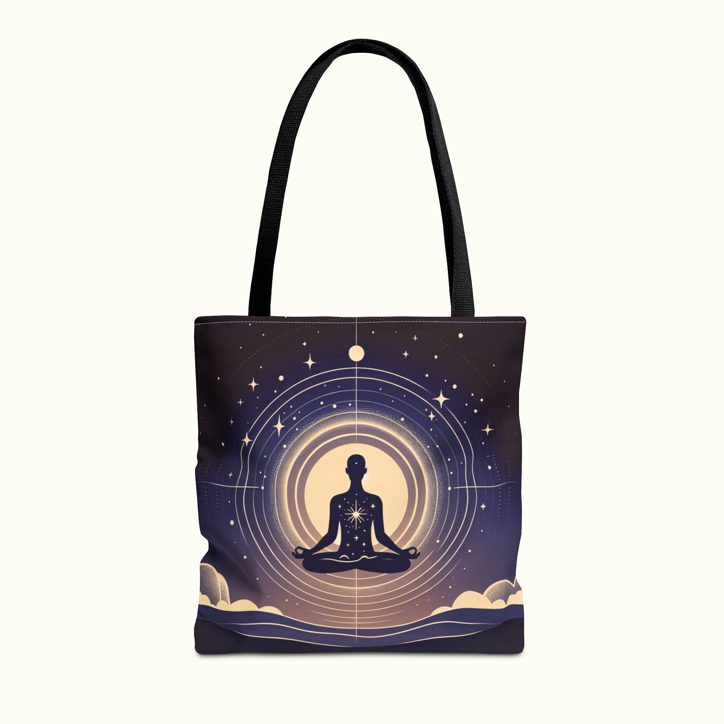 Meditating Tote Bag - Oneness with the Universe