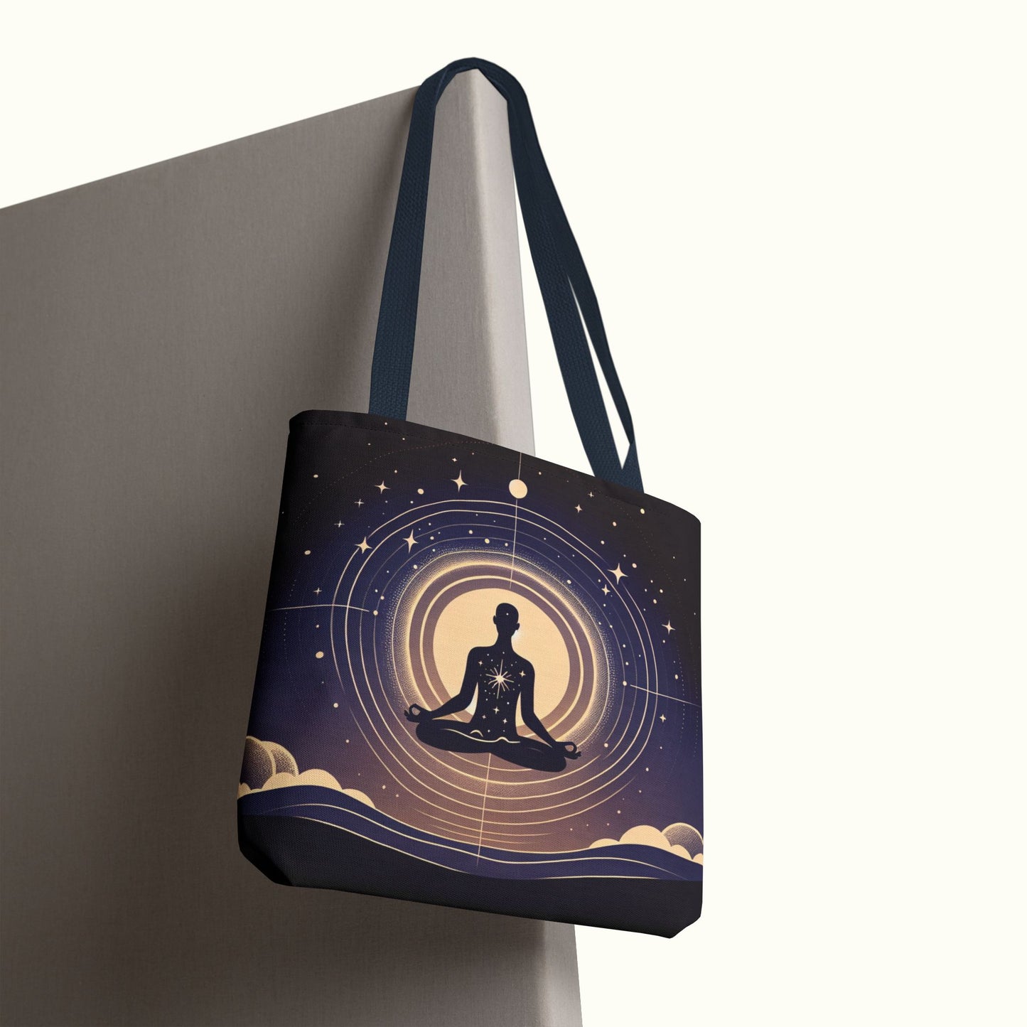 Meditating Tote Bag - Oneness with the Universe