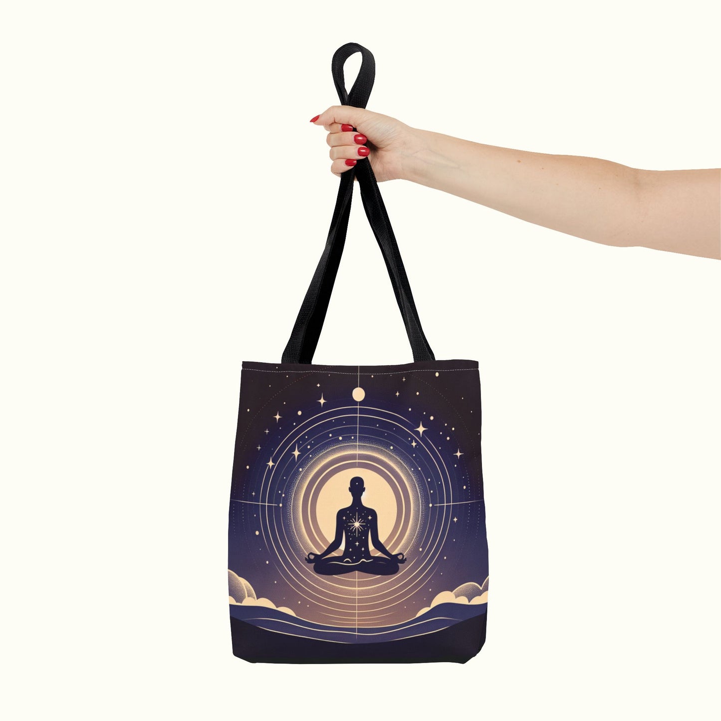 Meditating Tote Bag - Oneness with the Universe