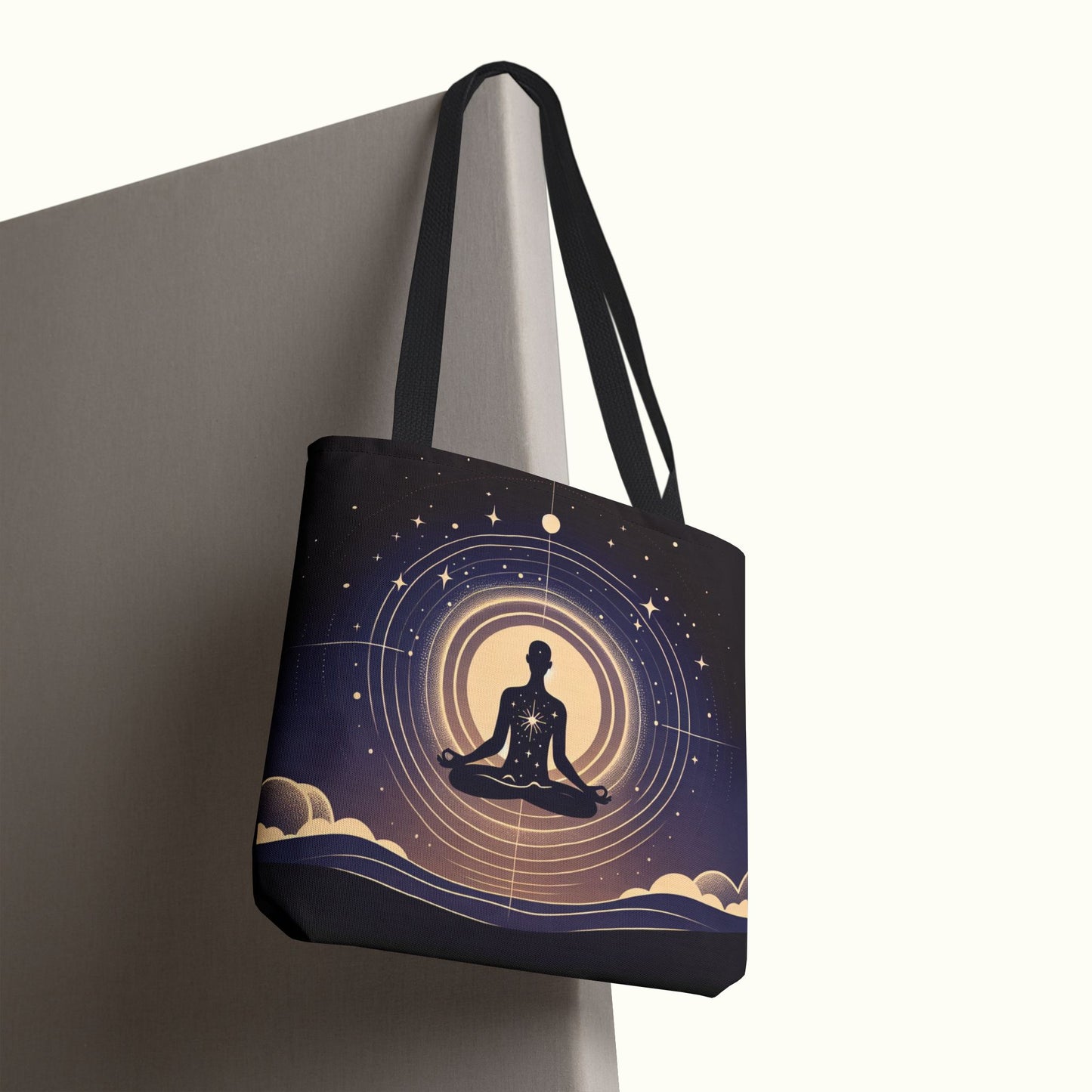 Meditating Tote Bag - Oneness with the Universe