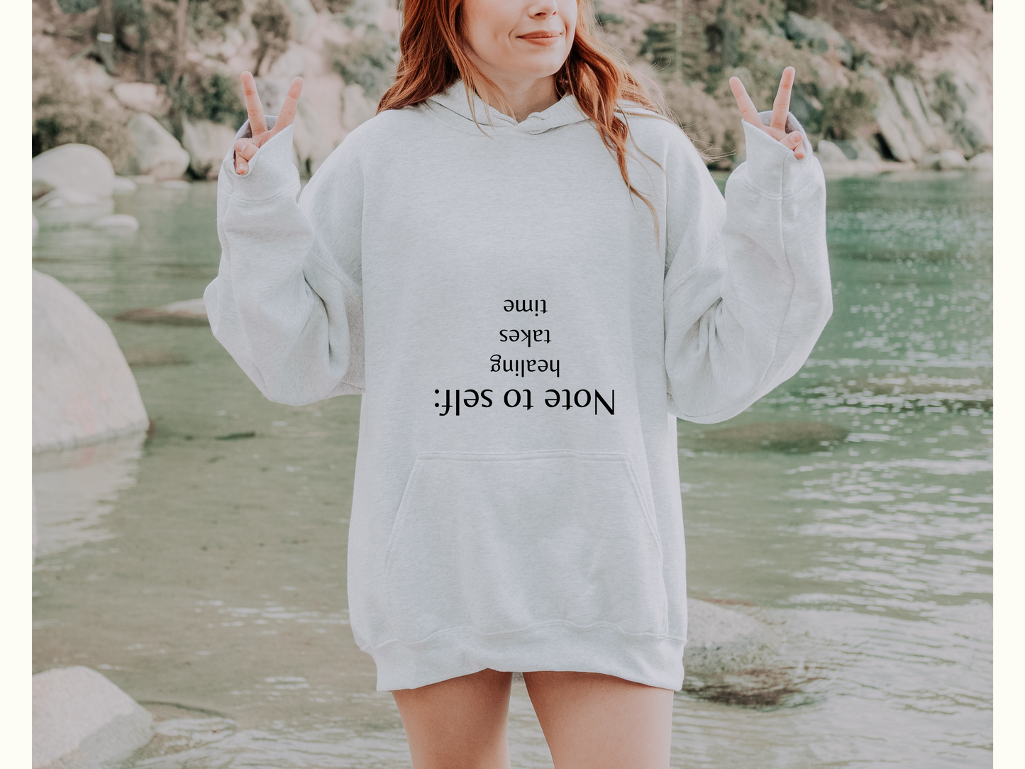 Note to self - Healing Takes Time Unisex Hoodie