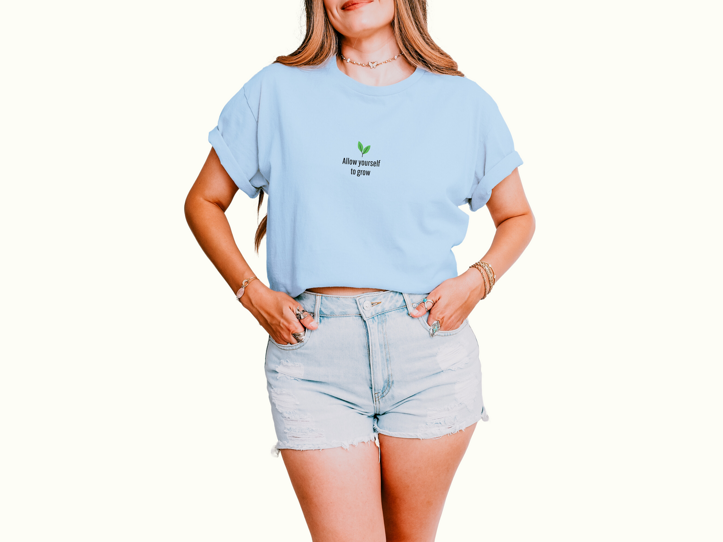 Empowerment Tee - Allow Yourself to Grow Unisex Heavy Cotton Tee