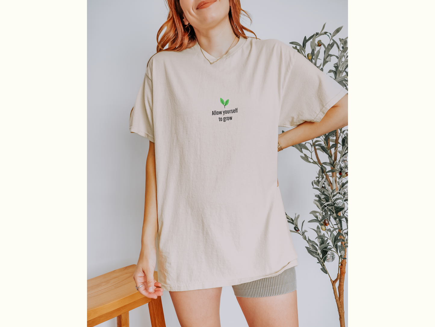 Empowerment Tee - Allow Yourself to Grow Unisex Heavy Cotton Tee