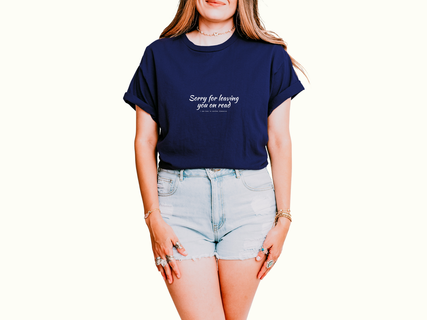 Sorry For Leaving You On Read - Funny Unisex Tee For Daydreamers And Interdimensional Travelers