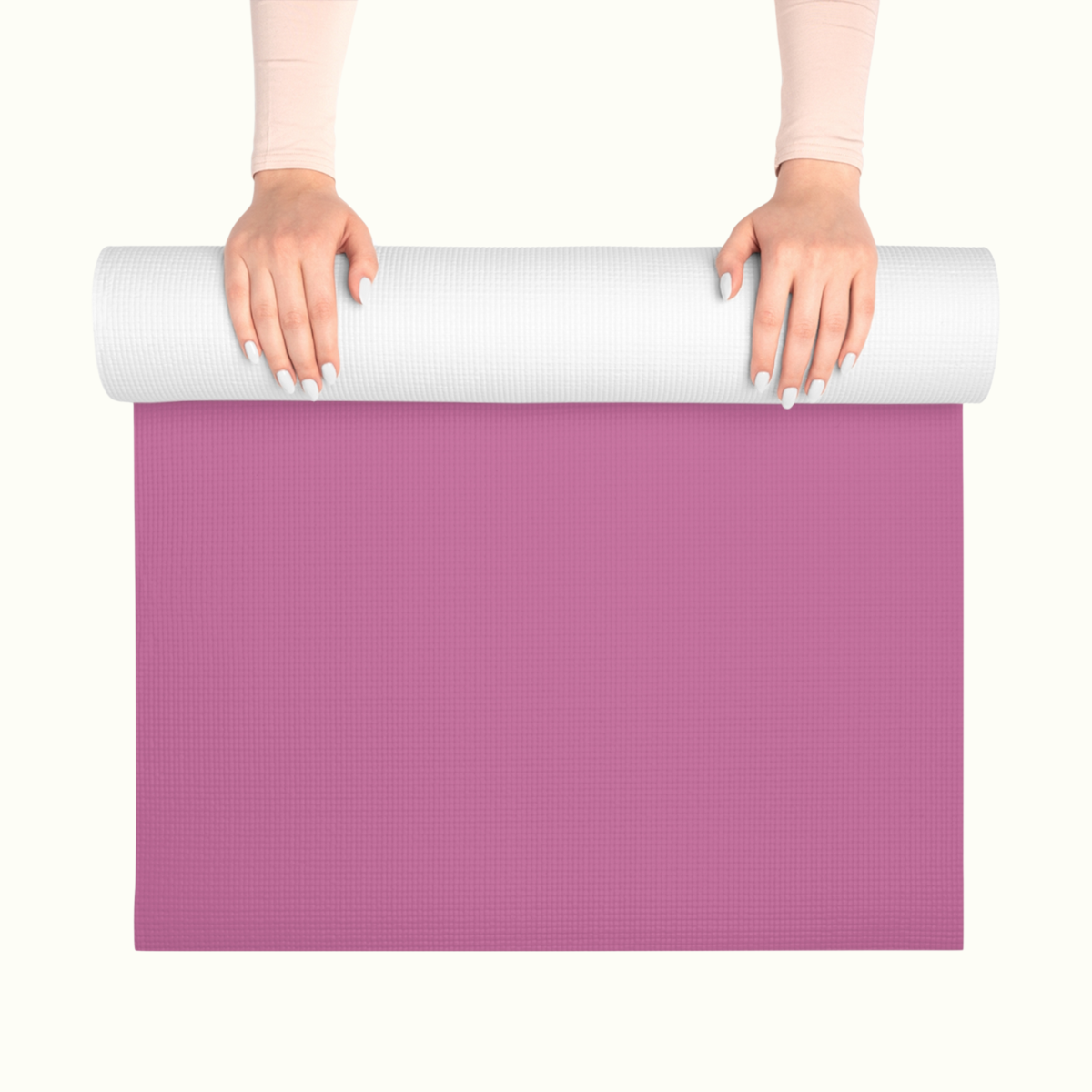 Yoga Mat - Pink Foam with 'My Healing Zone' Heart Design