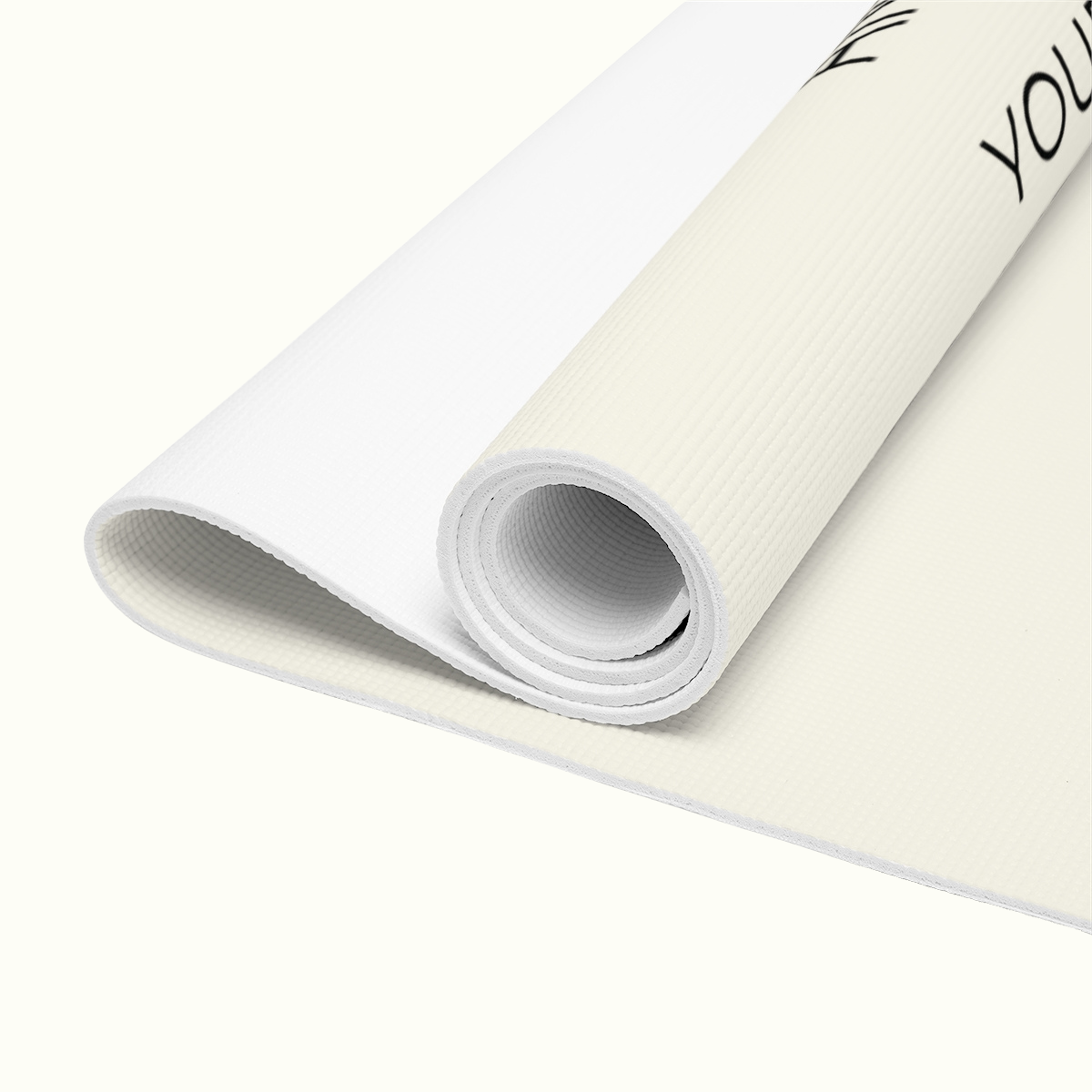 Yoga Mat - Soft Heart And Strong Boundaries Design