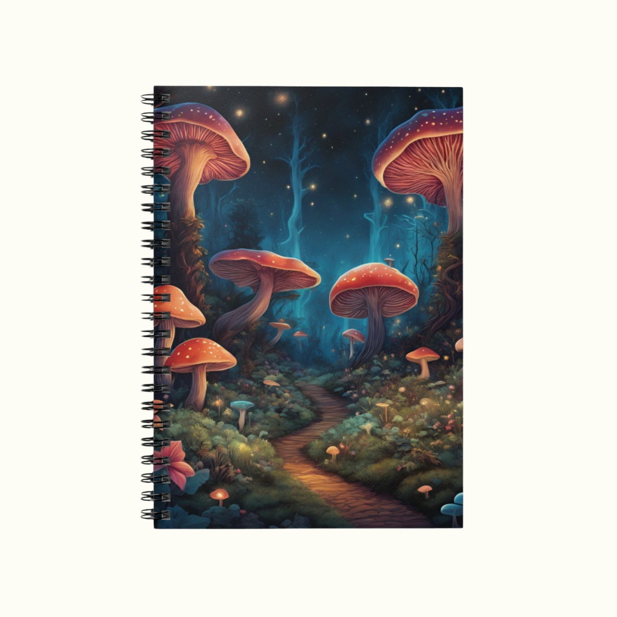 Spiral Notebook - Magical mushroom forest