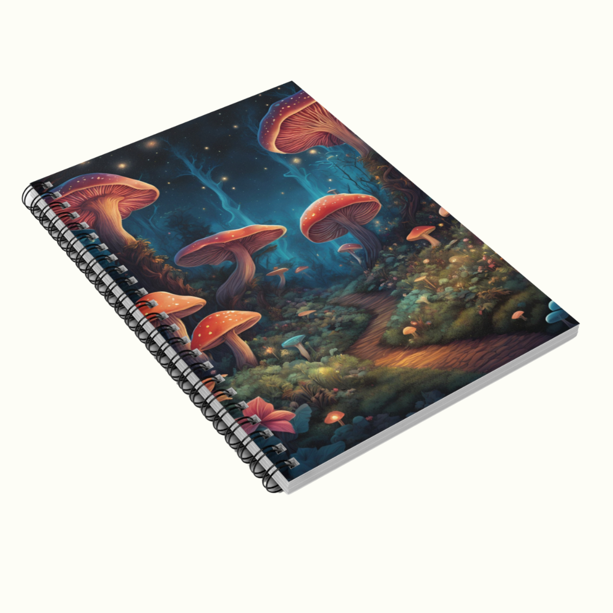 Spiral Notebook - Magical mushroom forest