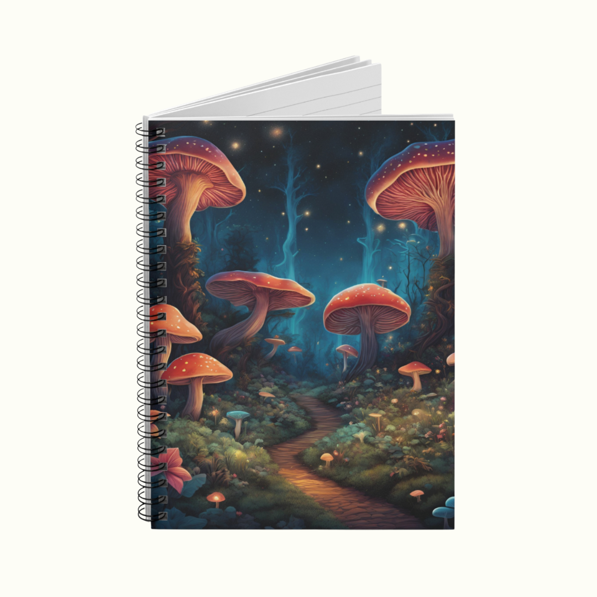 Spiral Notebook - Magical mushroom forest