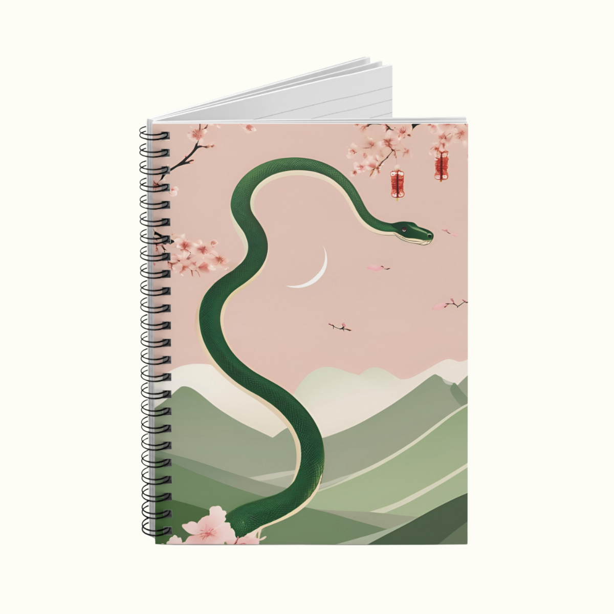 Ruled Line Spiral Notebook - Year of the Snake 2025 - Chinese Lunar Year