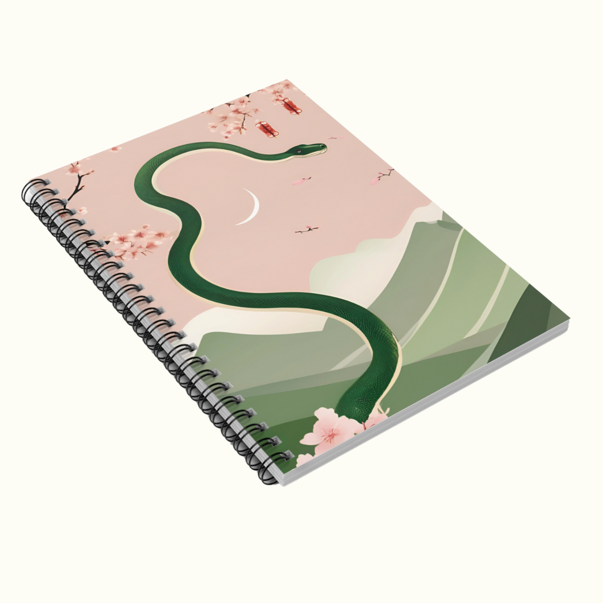 Ruled Line Spiral Notebook - Year of the Snake 2025 - Chinese Lunar Year