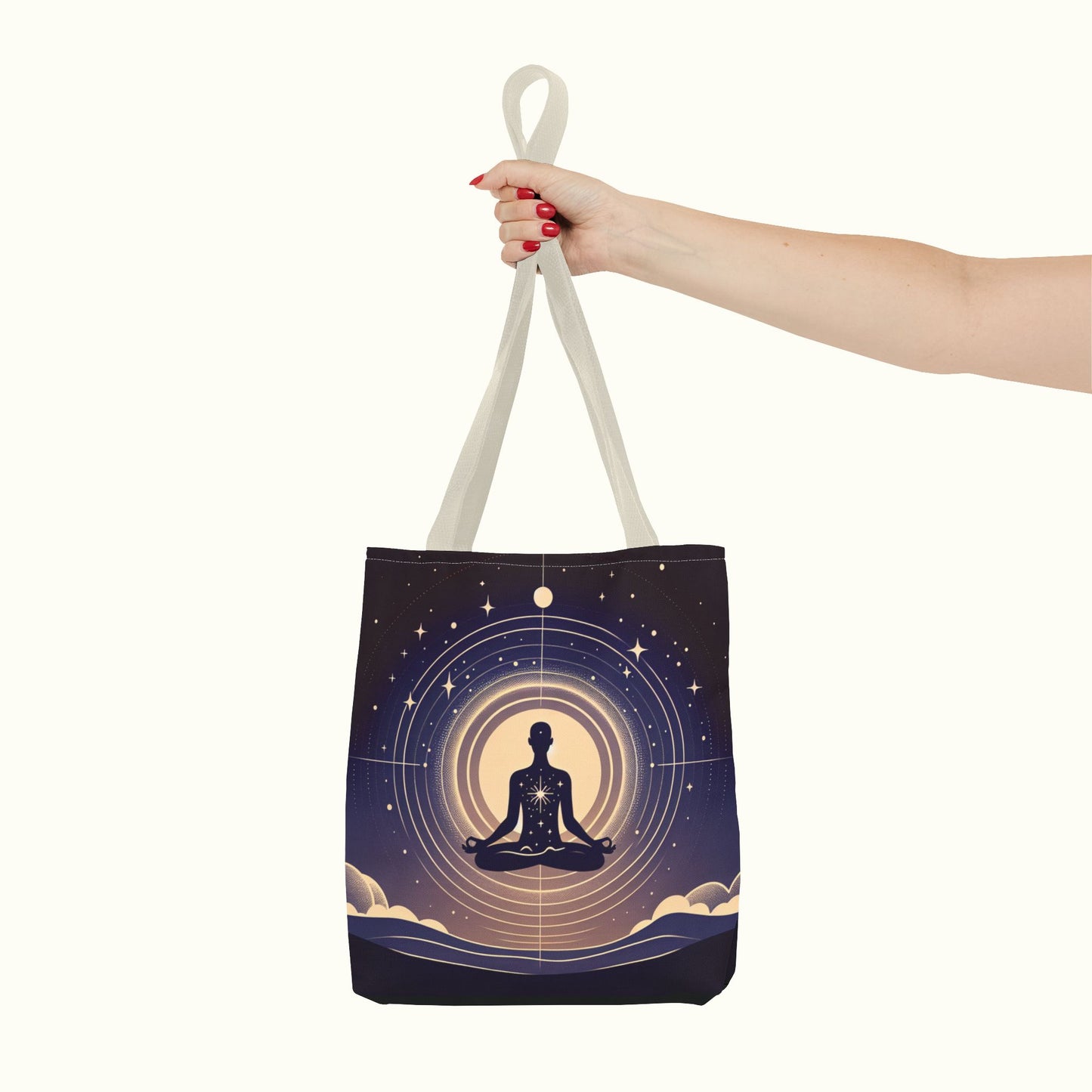 Meditating Tote Bag - Oneness with the Universe