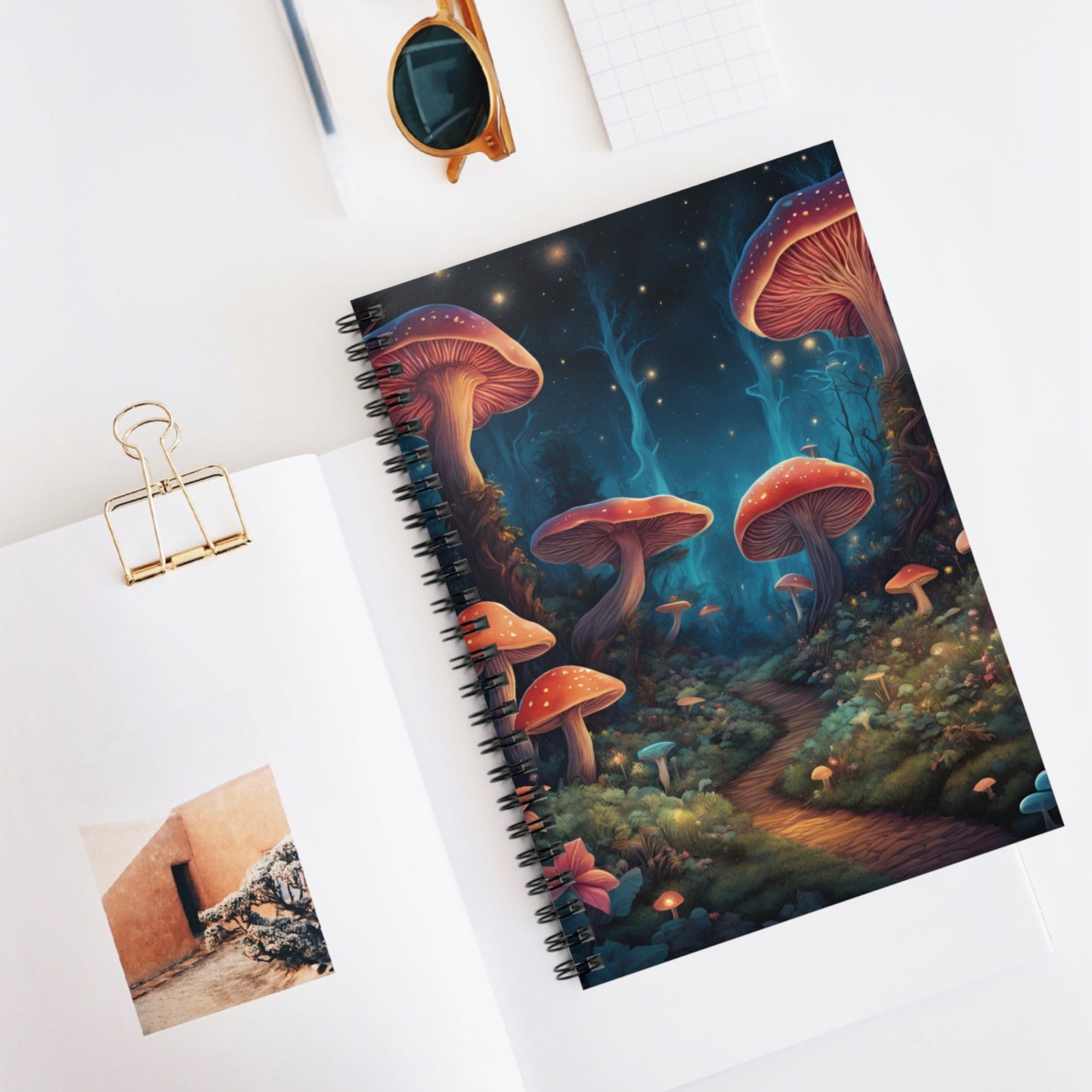 Spiral Notebook - Magical mushroom forest