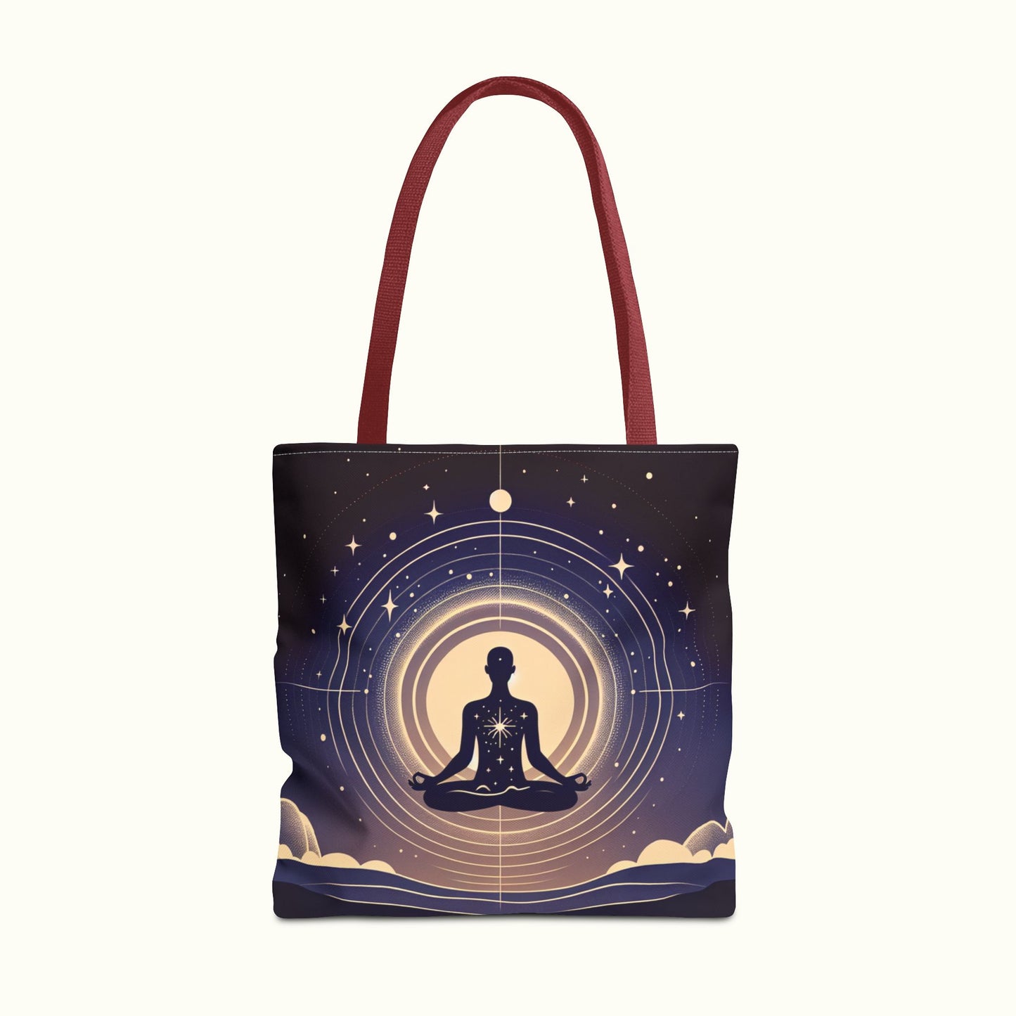 Meditating Tote Bag - Oneness with the Universe