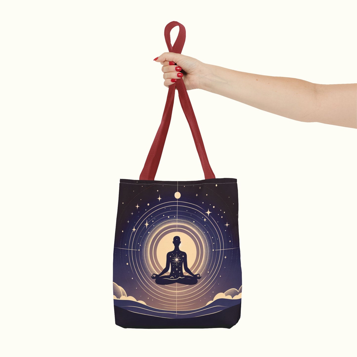 Meditating Tote Bag - Oneness with the Universe